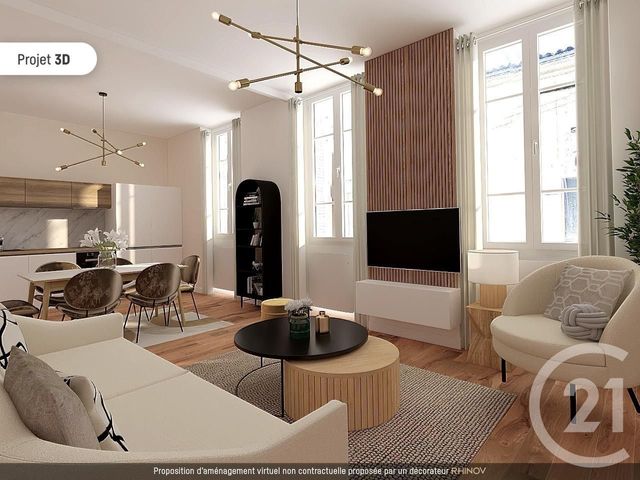 Appartement F3 à vendre - 3 pièces - 67.0 m2 - BORDEAUX - 33 - AQUITAINE - Century 21 Cabinet Rollin